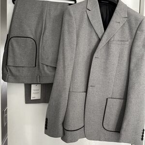 ASOS Gray Wool Blend Suit Classic Tailored Design